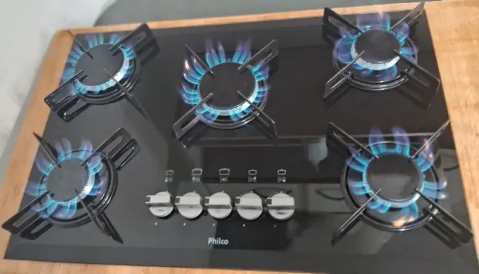 Cooktop 5 Bocas Philco Cook Chef Semi-novo - Perfeito Estado