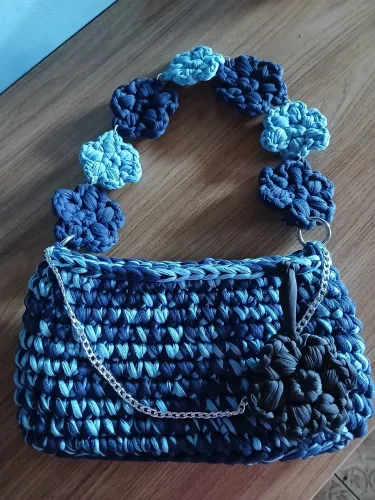 Bolsa de Crochê Flower