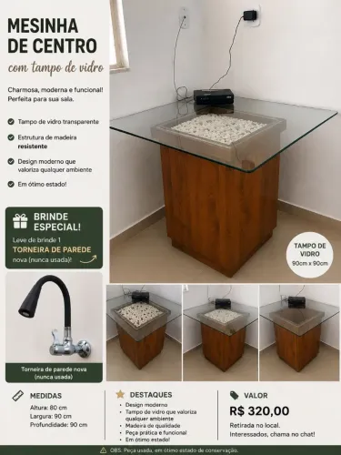 MESINHA DE CENTRO