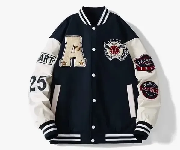 Jaqueta College Unissex Retro Vintage Casual Nova
