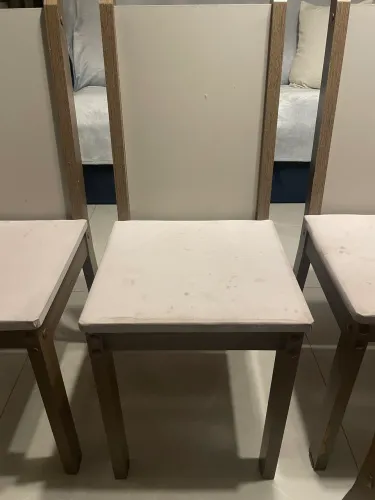 06 cadeiras de jantar tudo junto