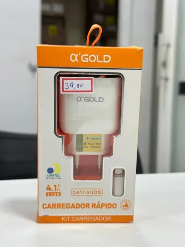 Carregador Rápido GOLD 4.1A para iPhone (iOS)