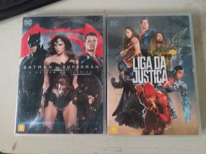 2 dvds liga da justiça R$20 cada ou R$35 os dois