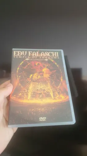 DVD Edu Falaschi - Temple Of Shadows in concert<br>Acompanha pôster <br>R$99, *60