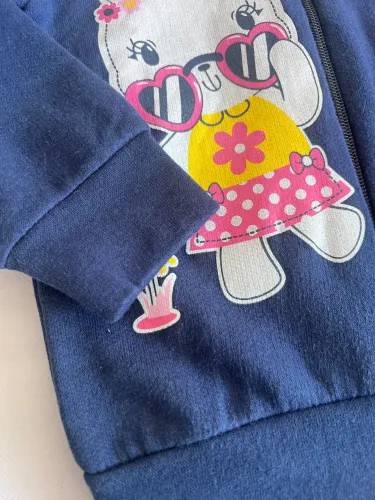 ? Conjunto Moletom Coelhinho Cute ? Tamanho 1 Ano