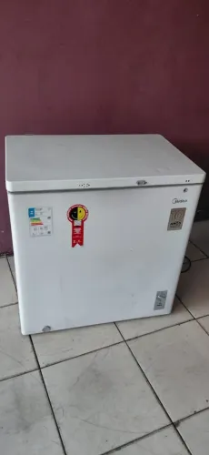 Freezer midea horizontal semi novo 127w ENTREGO