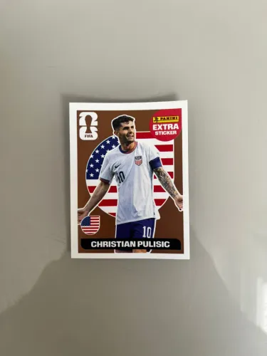 Figurinha Pulisic Bronze Panini Copa do Mundo 2026. SÓ VENDA!