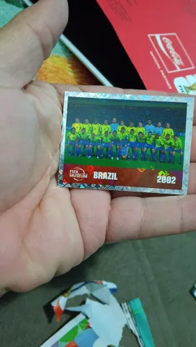 Figurinha rara Brasil 2002