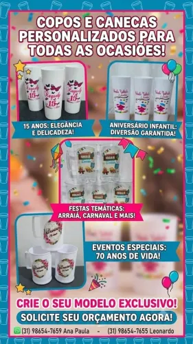 Copos personalizados