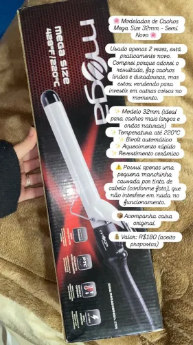Modelador de Cachos Profissional da Mega