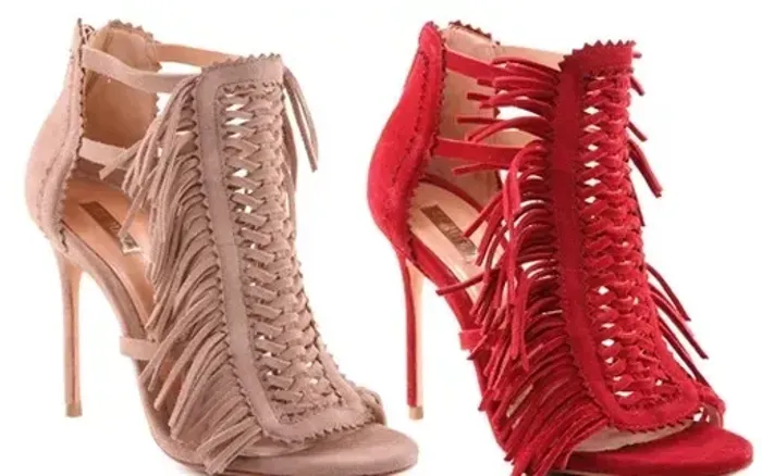 Sandália Schutz couro suede nova