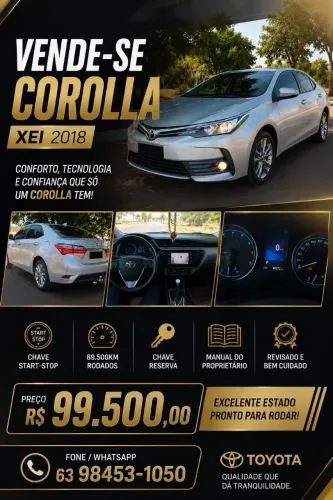 Toyota Corolla XEI 2.0 Flex 16V Aut. 2018