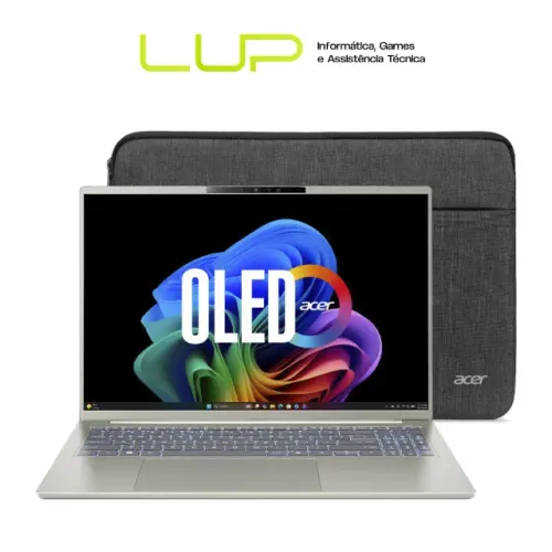 Notebook Acer Swift Go 16 AI Ultra 7 32GB 1TB OLED Touch - NOVO (Loja Física)