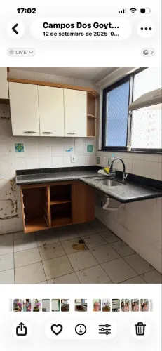 Bancada de granito preto com cuba