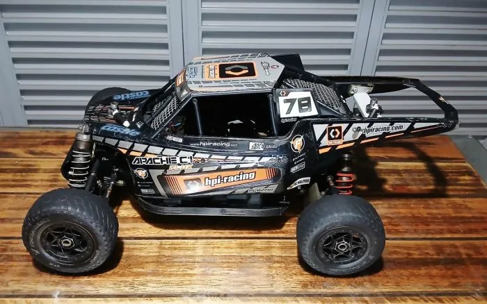 Automodelo HPI VORZA FLUX Elétrico 6S 1/8 Gaiola com Rádio Zero FS-GT3B com Bolsa de Lona