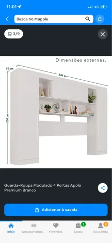 Roupeiro modulado