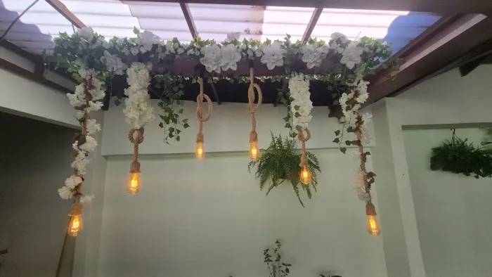 Luminária para decoração de eventos