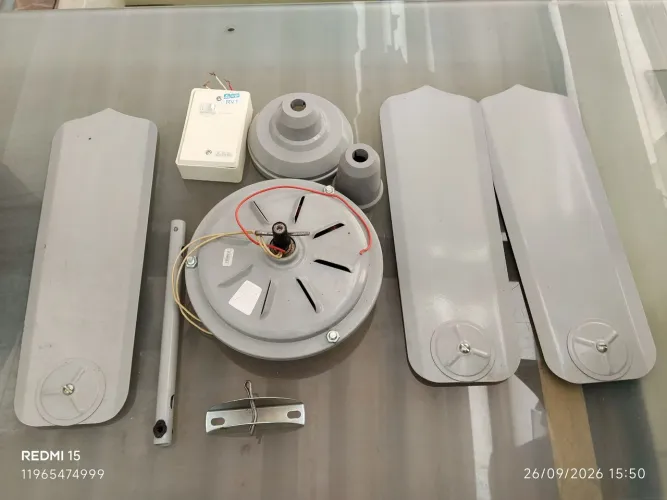 Ventilador de teto todo em metal ( robusto)