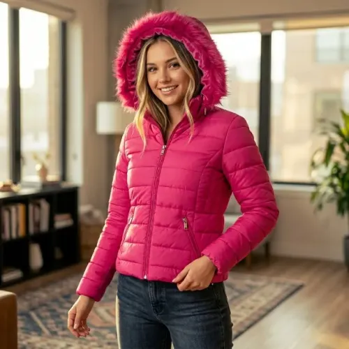 Jaqueta Feminina (Rosa Pink) - Tamanho G