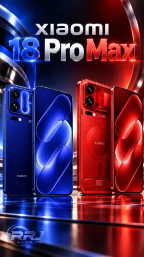 Xiaomi 18 Pro Max AZUL E VERMELHO