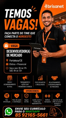 Desenvolvedor de mercado Brisanet
