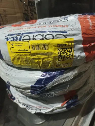 3 rolo de fio 4mm preto cobreflex