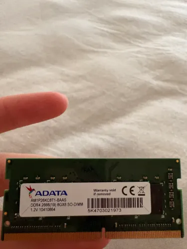Memória ham adata 8gb ddr4 2666 mhz