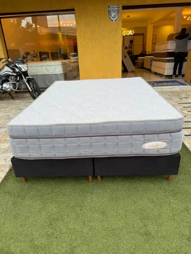 Colchão Queen MAXFLEX FIRME + base Box - Entrego!