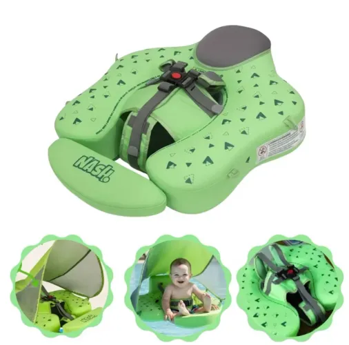 Bóia Flutuador Piscina para Segurança do Bebê com Proteção UV Nash Azul