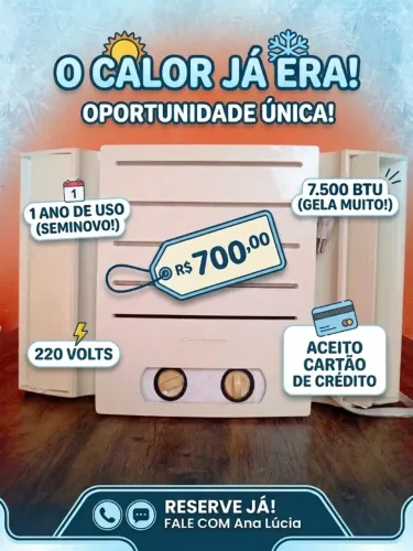 Ar Condicionado 7.500 BTU 220v