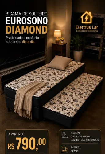 Vendo cama bicama de solteiro duas em uma so