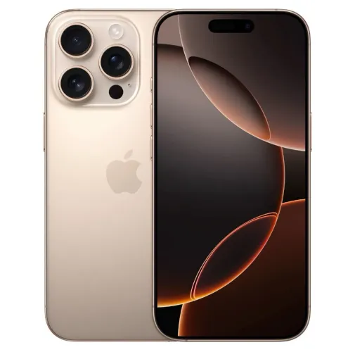 iPhone 16 Pro 128GB Titânio-Deserto (Champanhe) - Excelente Estado
