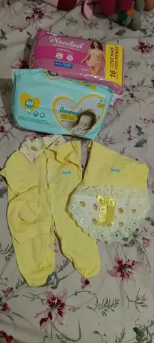 Fralda e Saída maternidade 