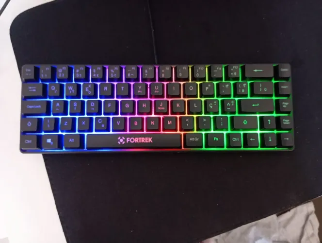 Teclado gamer semi mecânico fortrek