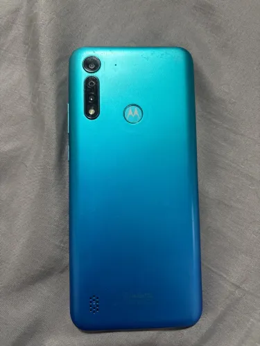 Moto G8 Power Lite 64GB Azul - Tela Trincada - Funcionando Perfeitamente.