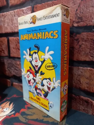 Fita VHS Animaniacs Três Malucos A Solta Filme Dublado 
