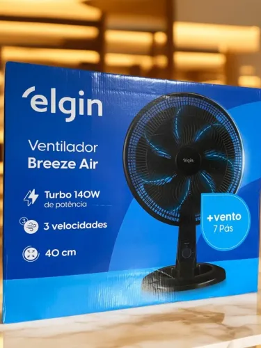 Ventilador Breeze Air Turbo 140W 3 Velocidades 7 Pás 40 Cm Elgin an12