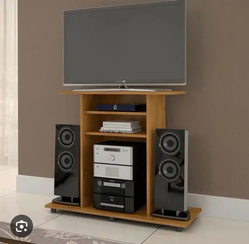 Rack para TV até 32 Polegadas Cipó JCM Cinamomo / Off white