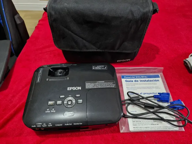 Projetor Epson PowerLite S12+ COM CABO BAG E MANUAL