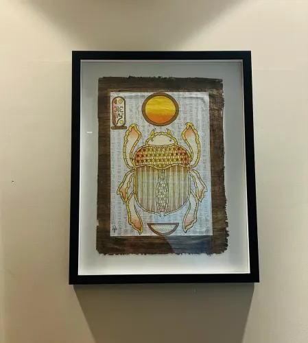 Quadro Decorativo Papiro Egípcio Original