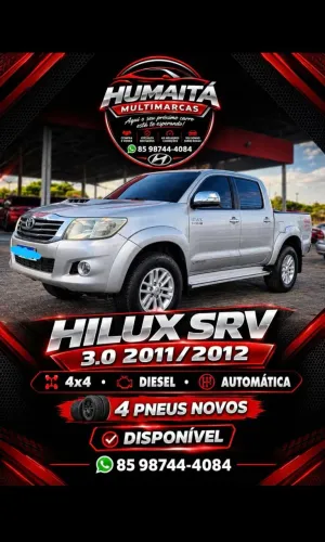 Toyota Hilux CD SRV D4-d 4X4 3.0 TDI Diesel AUT 2012