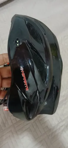 Capacete de ciclismo top com luz