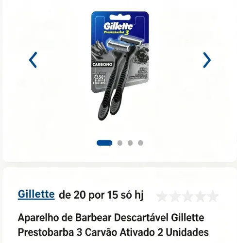 Prestobarba 3 carbono