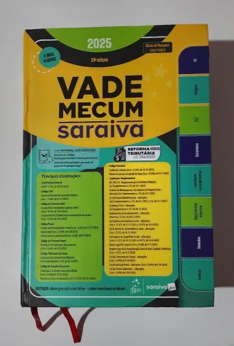  Livro Vade Mecum saraiva 2024 semi novo.