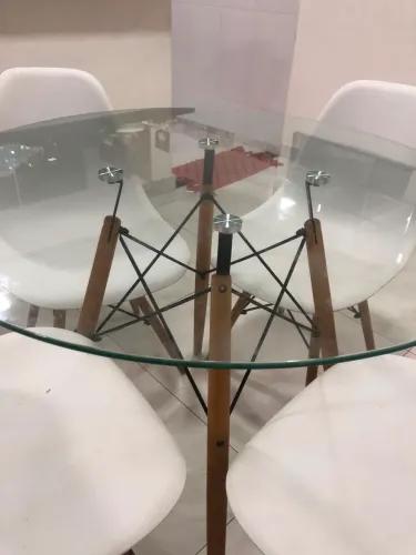 Mesa tampo vidro 