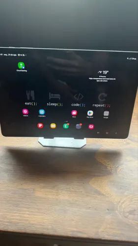 Samsung Galaxy Tab S7 FE 128GB - Muito Novo + Suporte Metálico