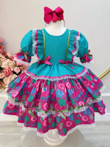 Vestido junino infantil