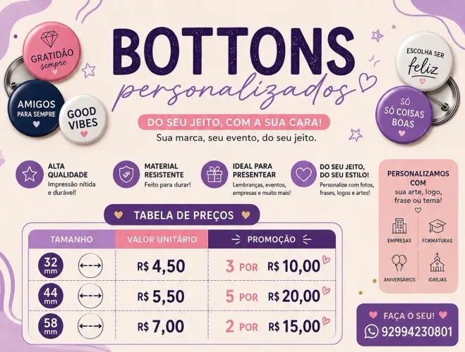 Bottons Personalizados