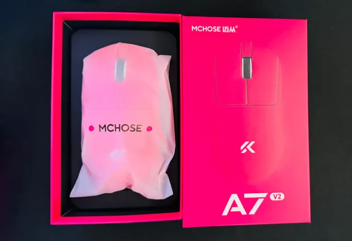 Mouse MCHOSE A7 v2 PRO - Rosa/Pink