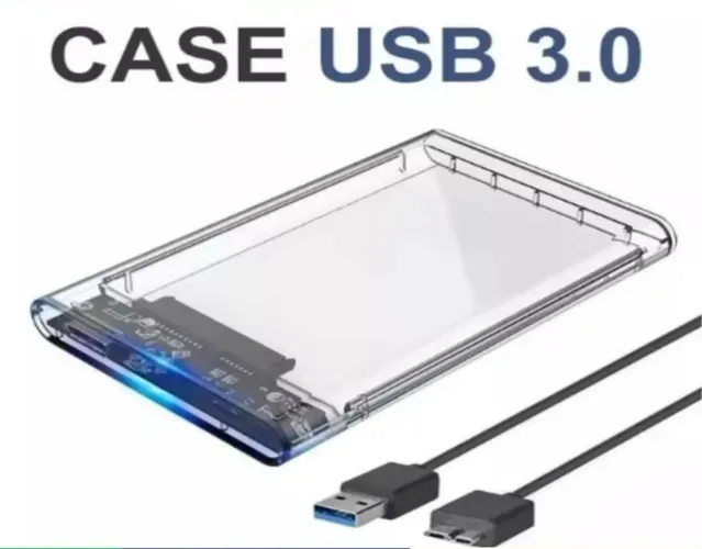 Case 3.0 transparente USB